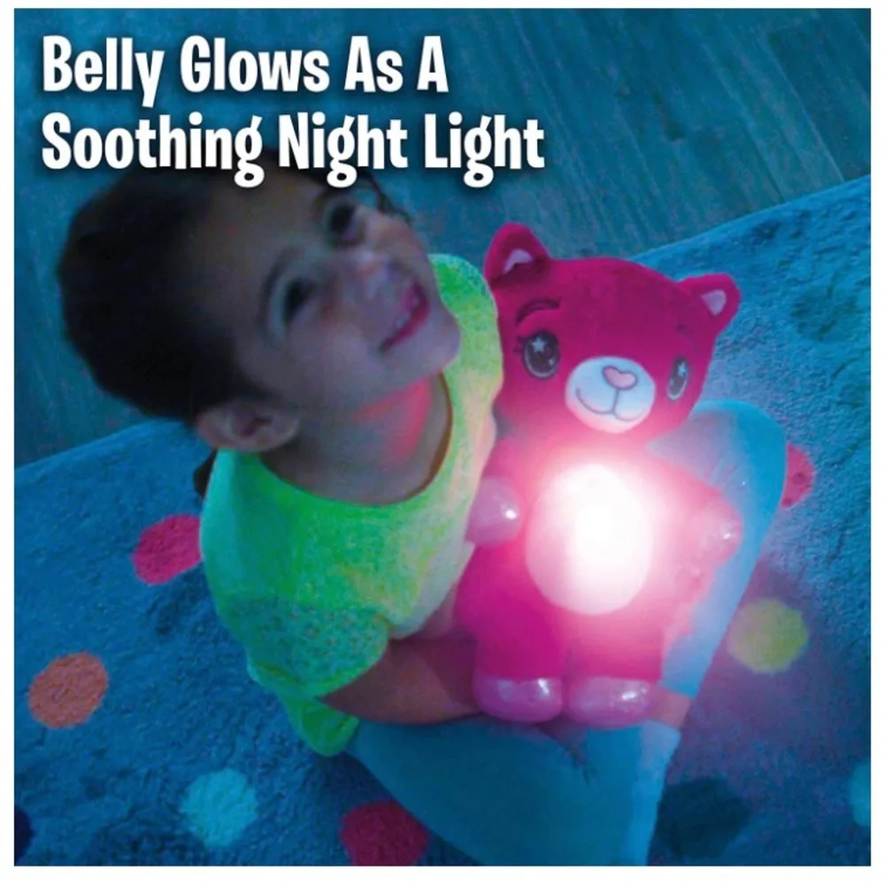 Ontel Star Belly Dream Lites, Stuffed Animal Night Light, Pretty Pink Kitty - Picture 6 of 6